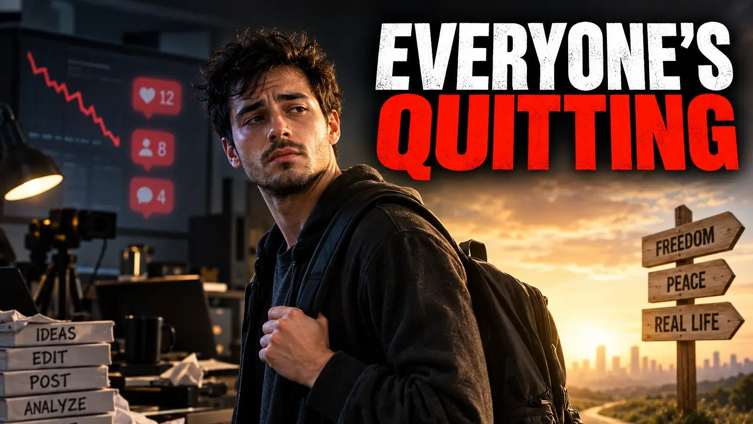 WHY THEY QUIT culture / tension YouTube thumbnail example